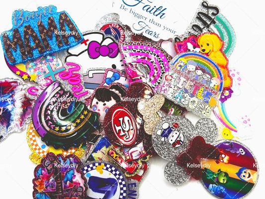【A002】Hot selling acrylic patches and laser square pieces(pick on live)