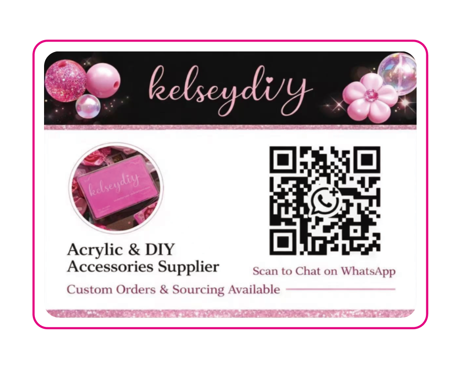 【C001】Chat with us on WhatsApp Description: Contact us for custom orders, wholesale pricing, and product inquiries.