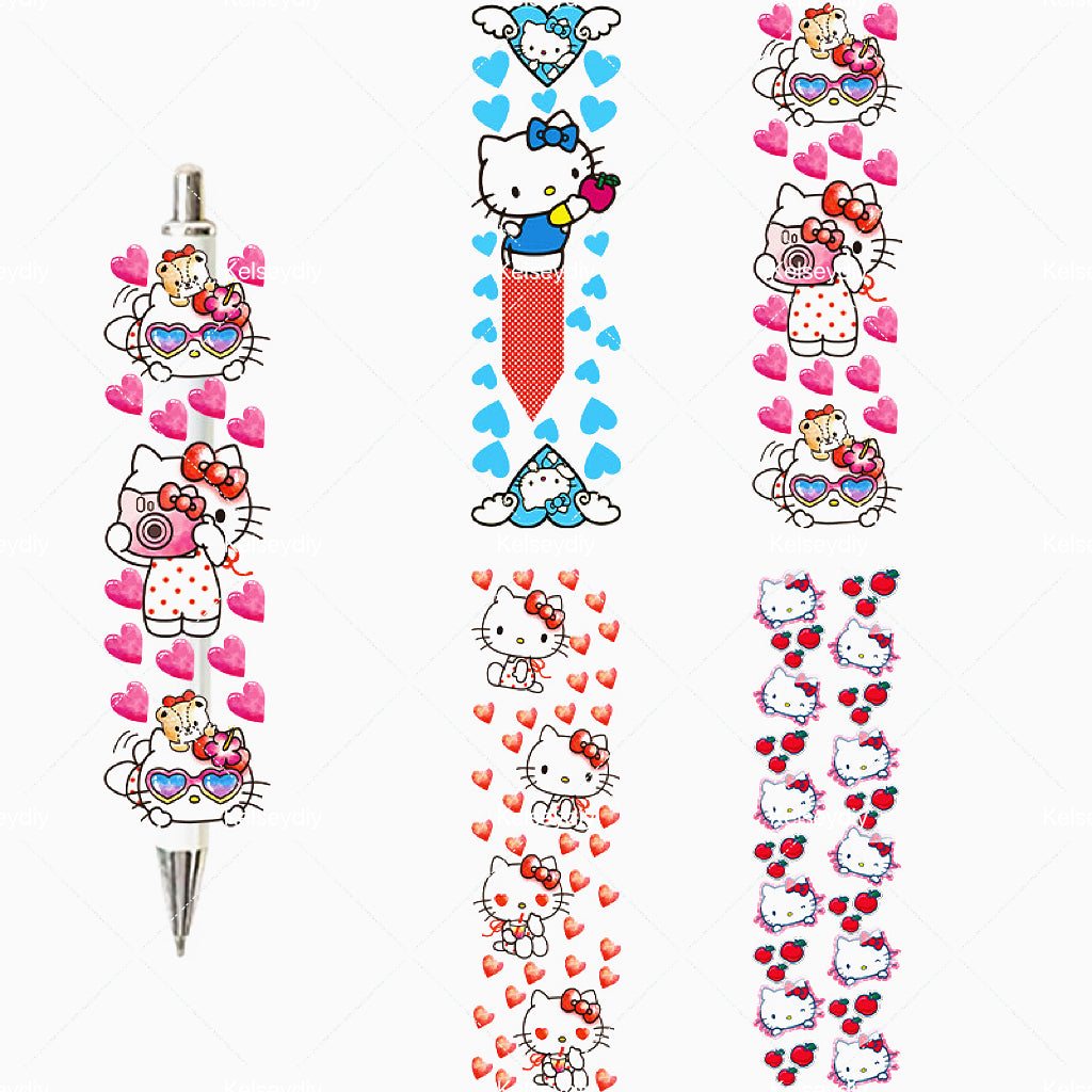 【A004】Ballpoint pens, pen stickers, bookmark stickers（pick on live）