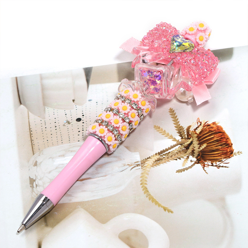 New Arrival Luxury Heavy Craft Sugar Glitter Bow Loose Acrylic Beads Sparkly DIY Bracelet Necklace Keychain Jewelry Making Accessories