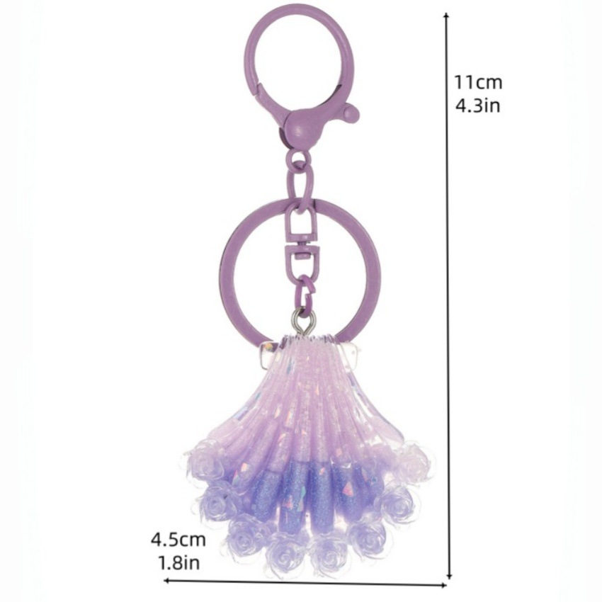 Glow In The Dark Firefly Seashell Keychain, Ocean Floral Resin Bag Charm, Cute Aesthetic Car Key Pendant Gift