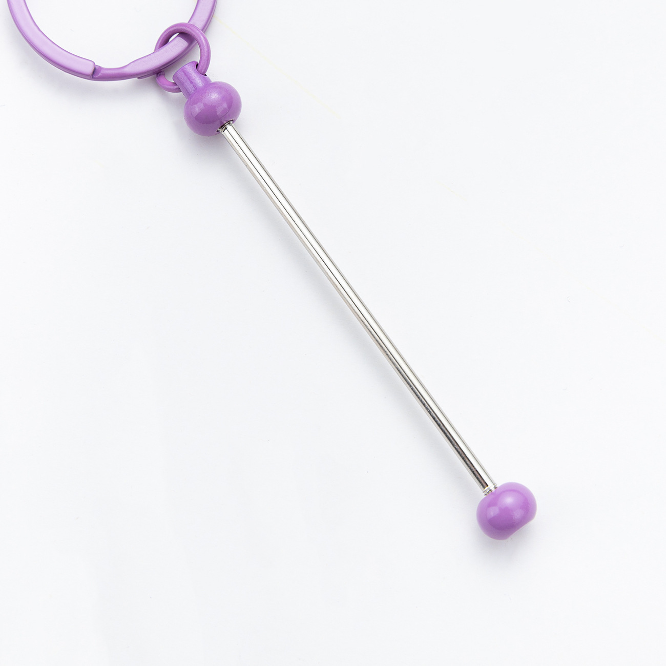 【B004】Gradient Color Metal Keychains for DIY | Bulk Keychain Blanks for Crafts, Charms, Gifts & Accessories
