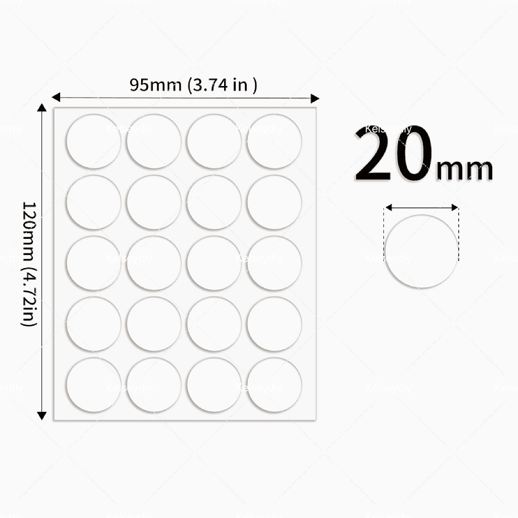 【A013】Circular acrylic double-sided tape