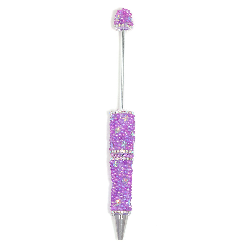 Glow in the Dark Beaded Pen | Luxury Bubble Bead Ballpoint Pen | Handmade Cute DIY Office & Gift Pen